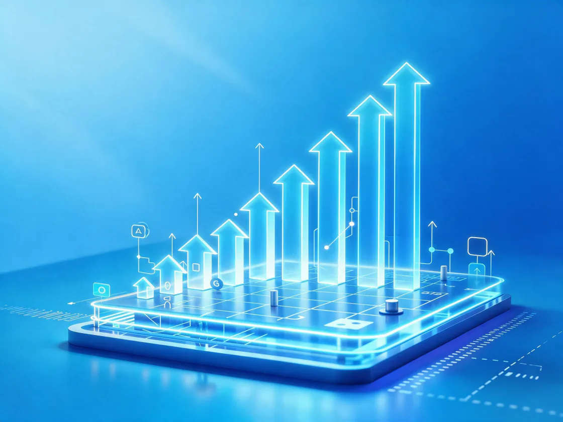 Ilustrasi pertumbuhan kapasitas bandwidth di atas platform digital