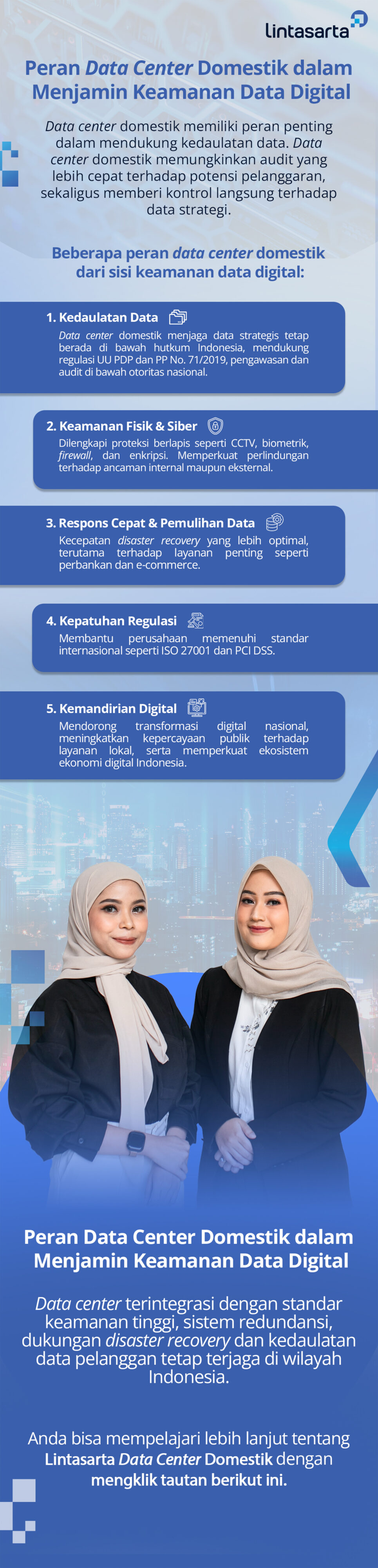 Peran Data Center Domestik dalam Menjamin Keamanan Data Digital - Infografis